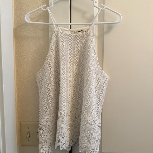 Monteau Tops - White Halter Top